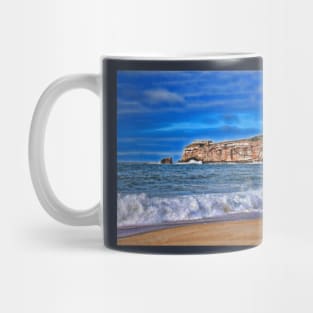 Atlantic Ocean. View from Nazare village, Portugal Mug